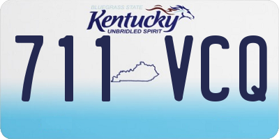 KY license plate 711VCQ