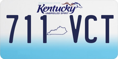 KY license plate 711VCT