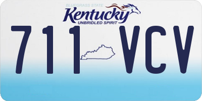 KY license plate 711VCV