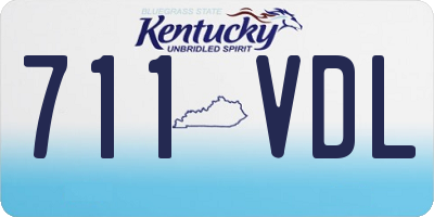 KY license plate 711VDL