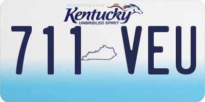 KY license plate 711VEU