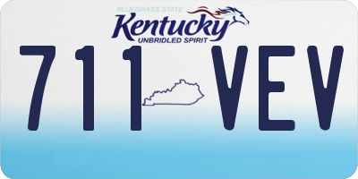 KY license plate 711VEV