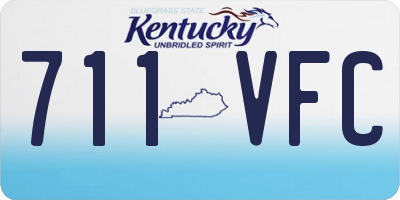 KY license plate 711VFC