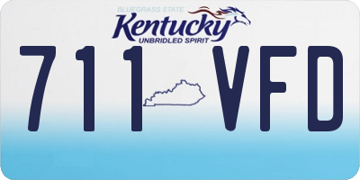 KY license plate 711VFD