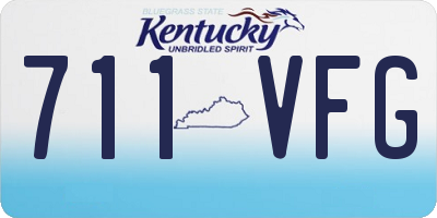 KY license plate 711VFG