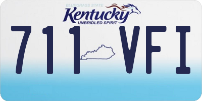 KY license plate 711VFI