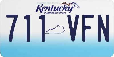 KY license plate 711VFN