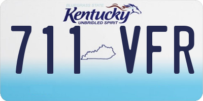 KY license plate 711VFR