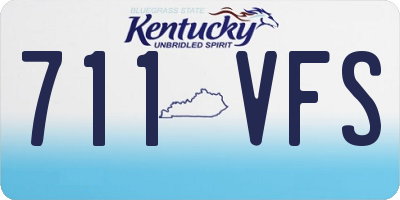 KY license plate 711VFS