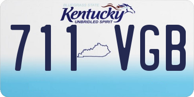 KY license plate 711VGB