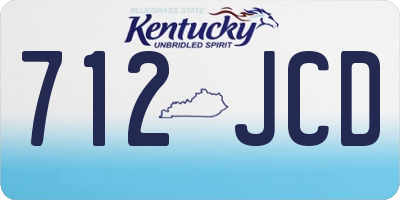 KY license plate 712JCD