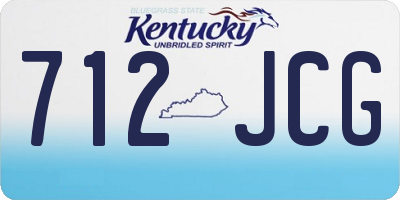 KY license plate 712JCG