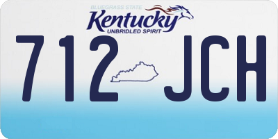 KY license plate 712JCH