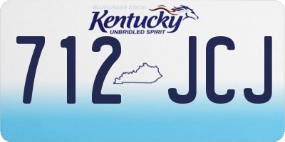 KY license plate 712JCJ