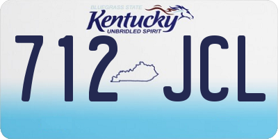 KY license plate 712JCL