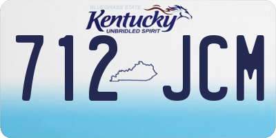 KY license plate 712JCM