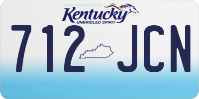 KY license plate 712JCN