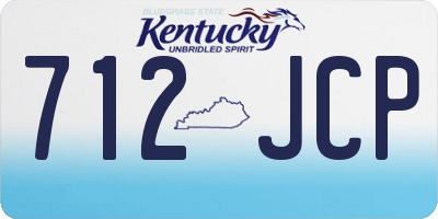 KY license plate 712JCP