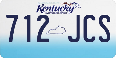 KY license plate 712JCS