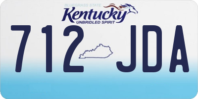 KY license plate 712JDA