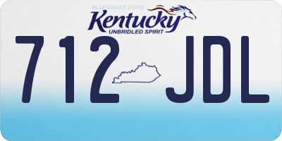 KY license plate 712JDL