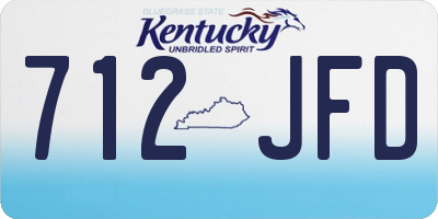 KY license plate 712JFD