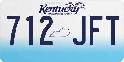 KY license plate 712JFT