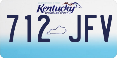 KY license plate 712JFV