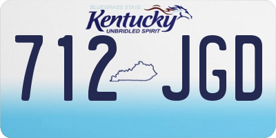 KY license plate 712JGD