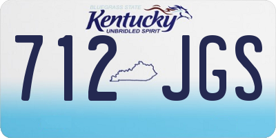 KY license plate 712JGS