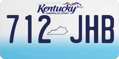 KY license plate 712JHB