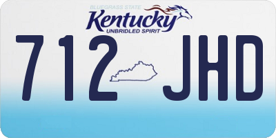 KY license plate 712JHD
