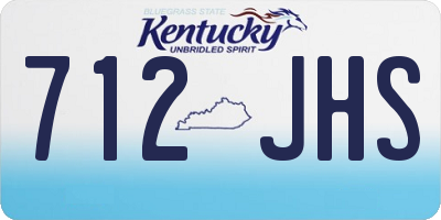 KY license plate 712JHS