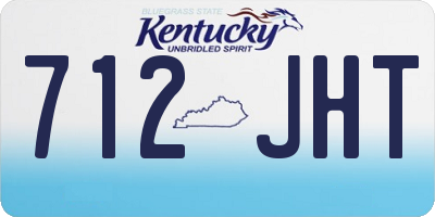 KY license plate 712JHT
