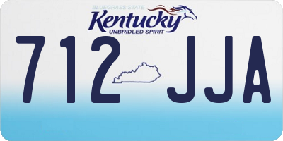 KY license plate 712JJA