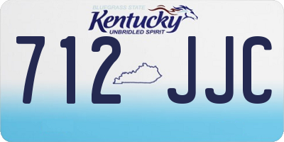KY license plate 712JJC