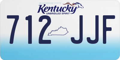 KY license plate 712JJF
