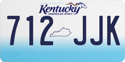 KY license plate 712JJK