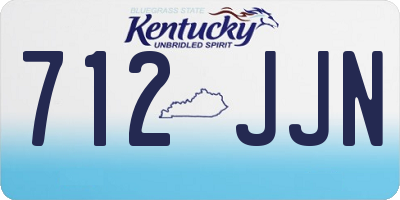 KY license plate 712JJN