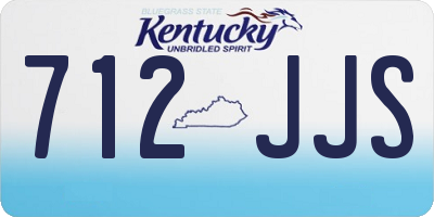 KY license plate 712JJS
