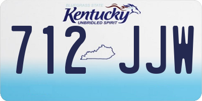 KY license plate 712JJW