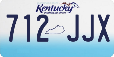 KY license plate 712JJX