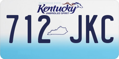 KY license plate 712JKC