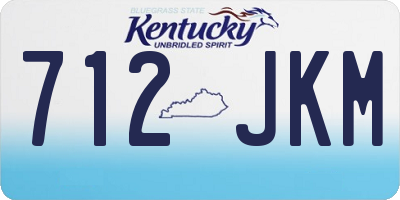 KY license plate 712JKM