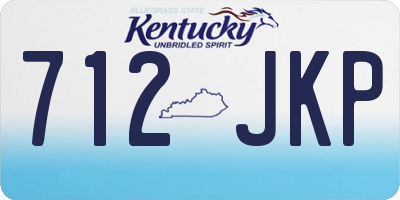 KY license plate 712JKP