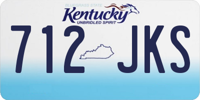 KY license plate 712JKS