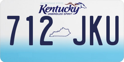 KY license plate 712JKU