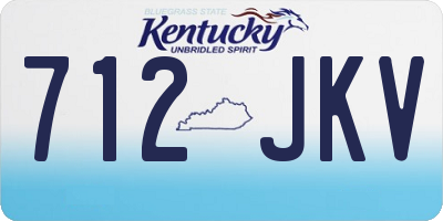 KY license plate 712JKV