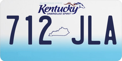KY license plate 712JLA