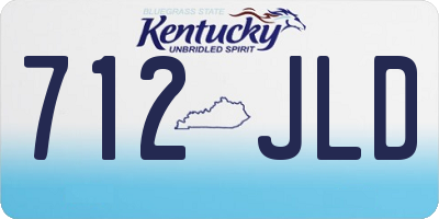KY license plate 712JLD